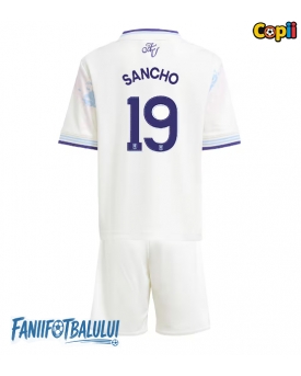 Aston Villa Jadon Sancho #19 Echipament de Fotbal Replică 2025-26 Copii Treilea (+ Șorturi)